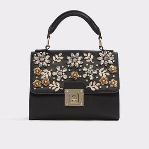 Aldo black embellished bag